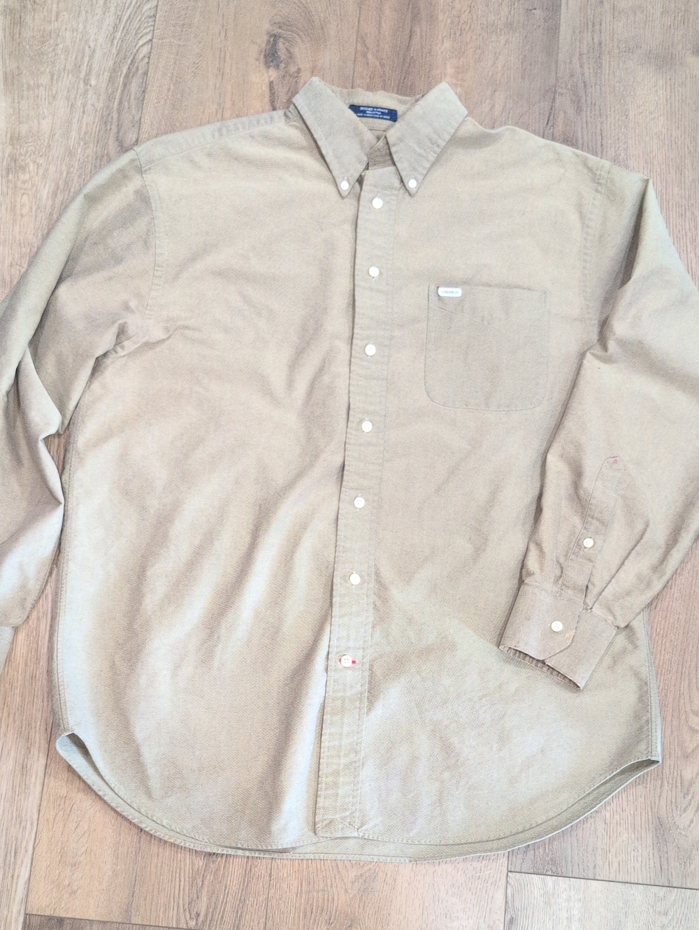 Daniel Cremieux Beige Button-Down Shirt